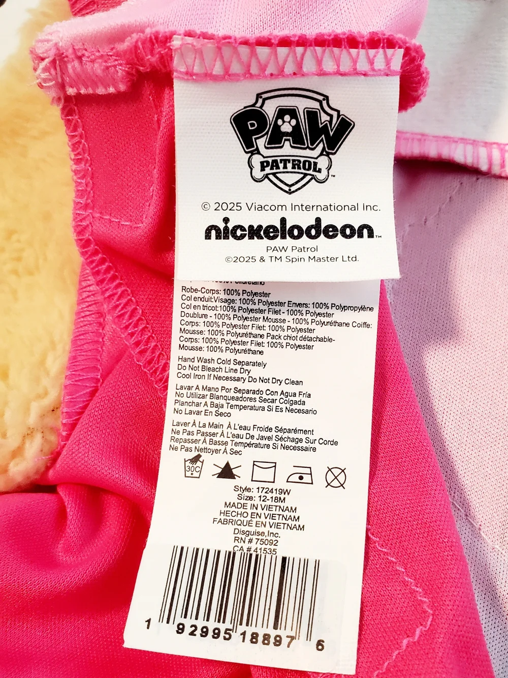 Paw Patrol Skye Pink Tulle Dress Costume for Kids - Picture 7 of 7